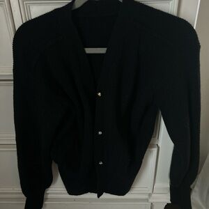 Black Button-Up Cardigan